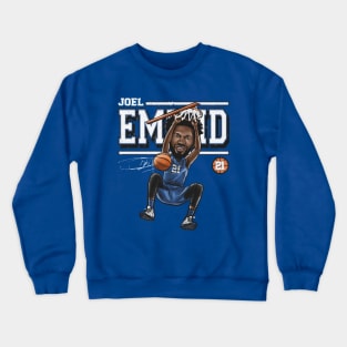 joel embiid cartoon Crewneck Sweatshirt